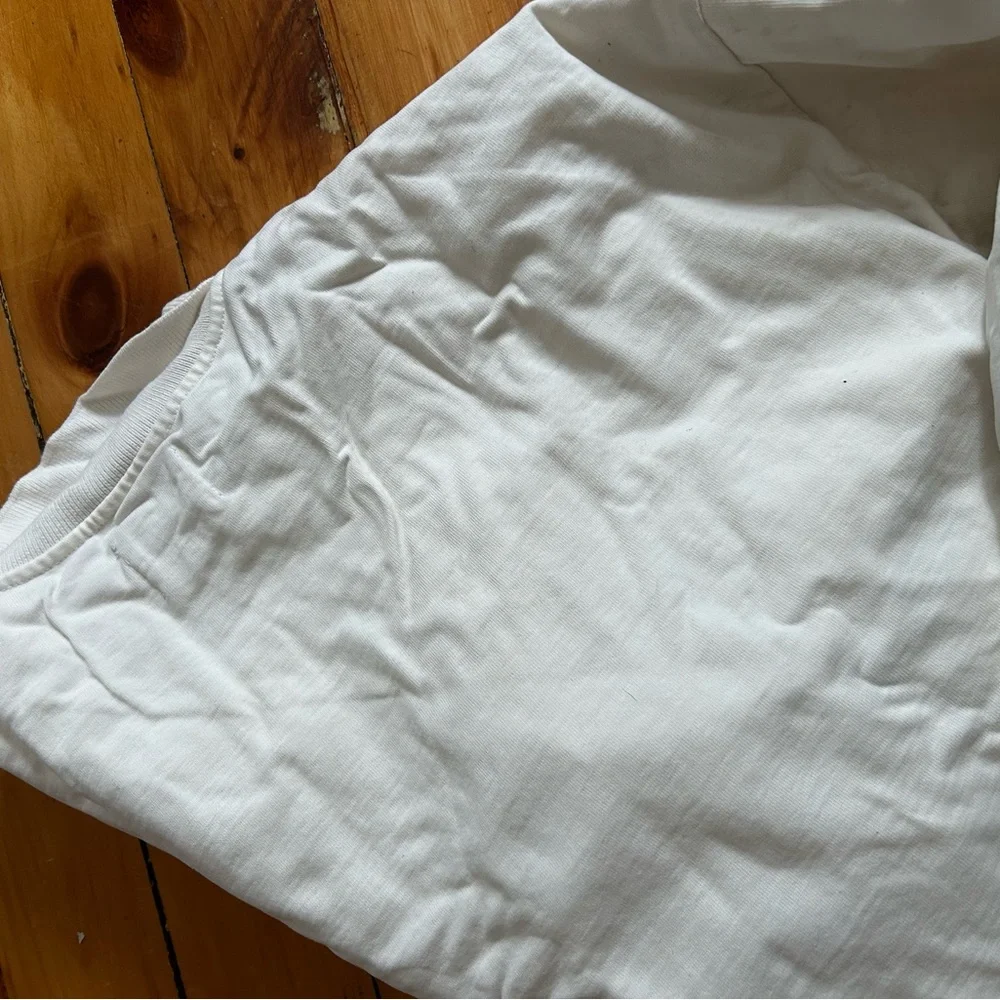 Rudy Jude The Peter Shirt Organic Cotton xs white collared drawstring - Picture 9 of 9